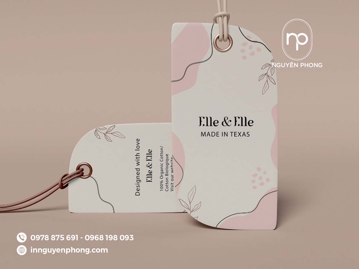 Mẫu tag quần áo tinh tế